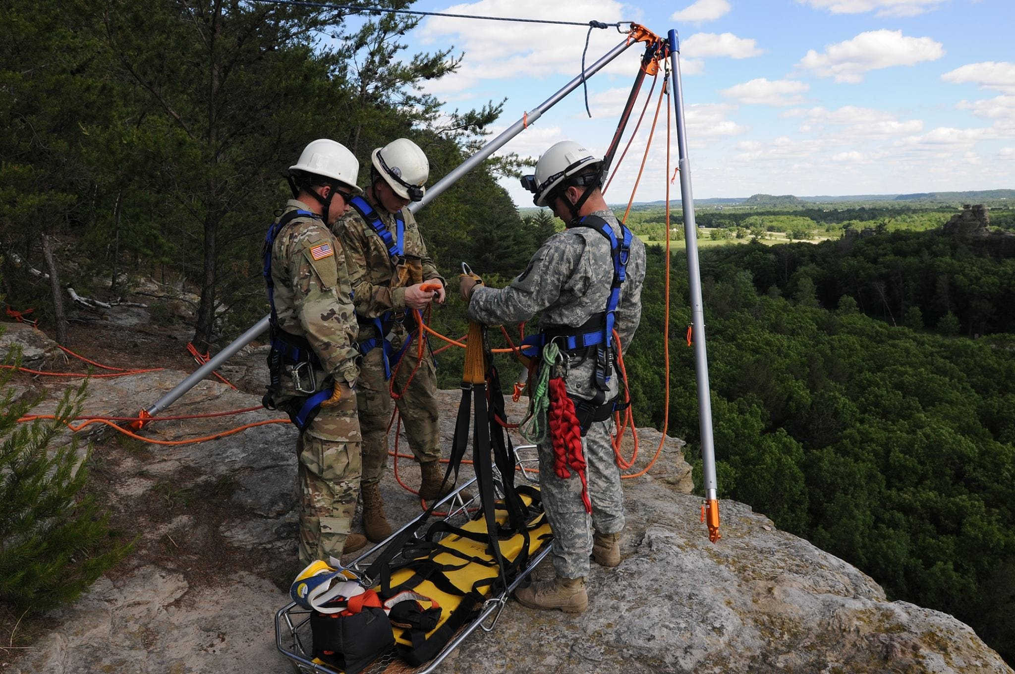 Ropes group ready to train for a rescue